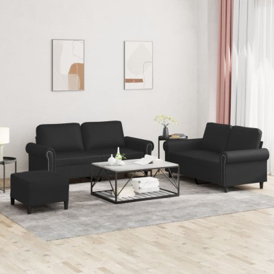 Sofa set with cushions, 3...