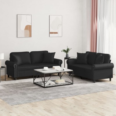 Sofa set with pillows, 2...