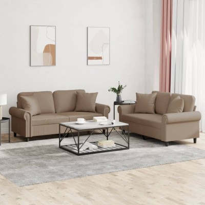 Sofa set with pillows, 2...