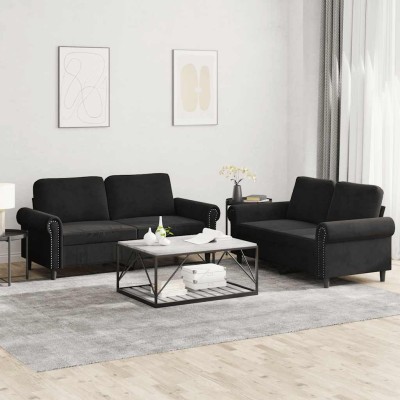 Sofa set with cushions, 2...