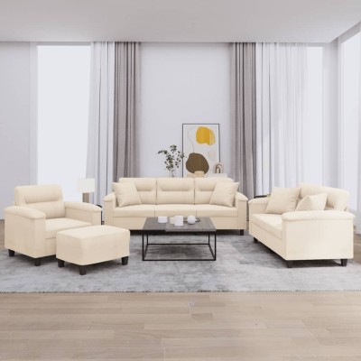 Sofa set with pillows, 4...