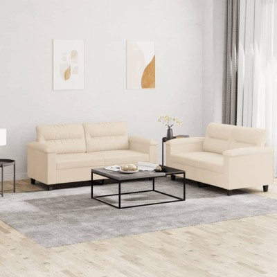 Sofa set with cushions, 2...