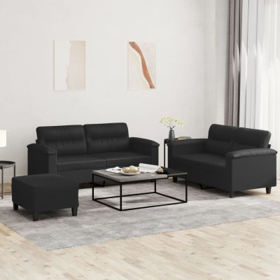 Sofa set with cushions, 3...