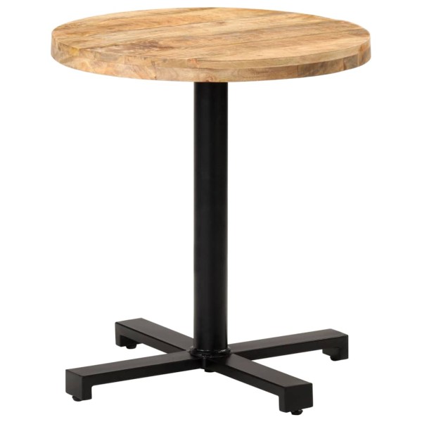 Bistro table, diameter 70x75cm, untreated mango wood