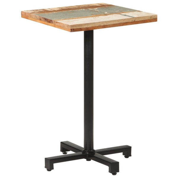 Bistro table, 50x50x75cm, recycled wood, square
