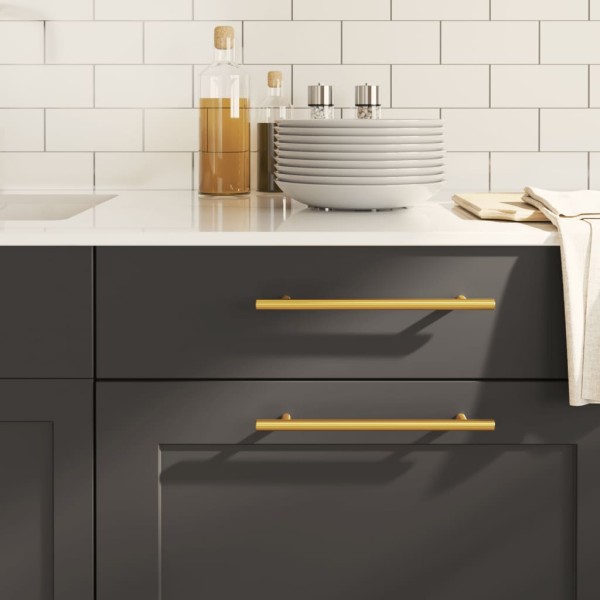 Cabinet handles, 20pcs., gold stainless steel