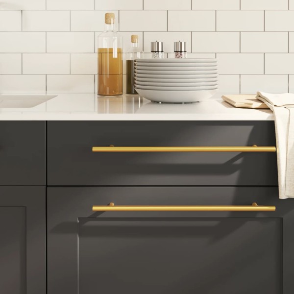 Cabinet handles, 20pcs., gold stainless steel