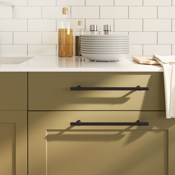 Cabinet handles, 20pcs., black, stainless steel