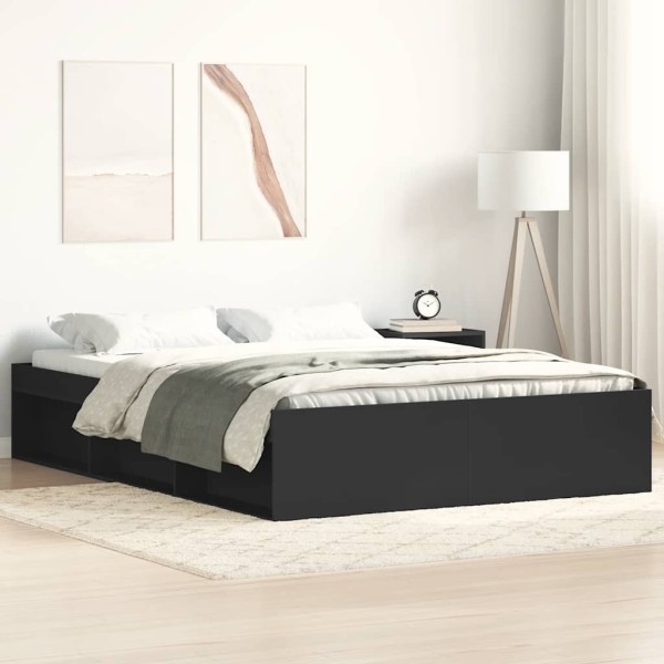 Bed frame, black, 140x200cm