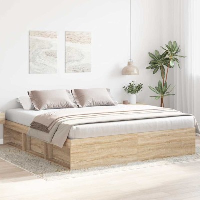 Bed frame, sonoma oak...