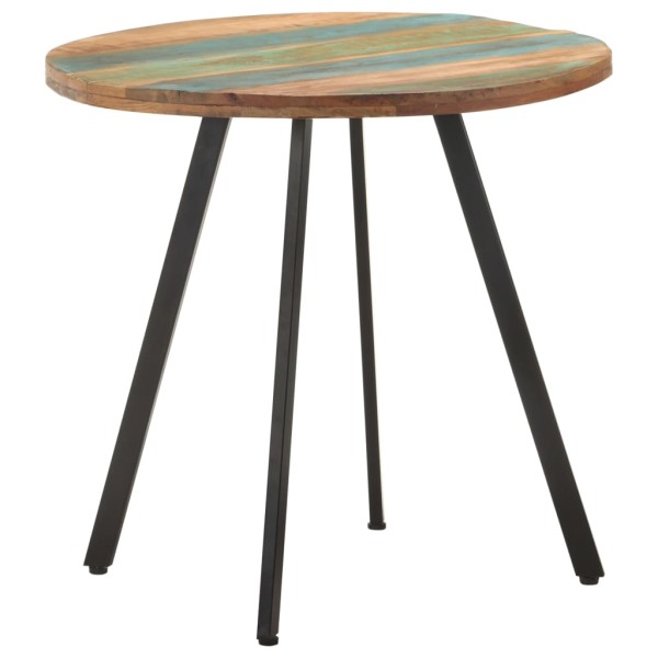 Dining table, 80 cm, massif of recycled wood