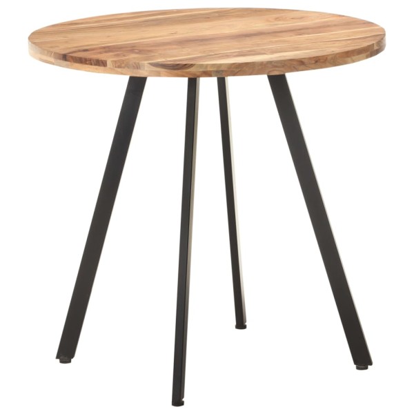 Dining table, 80 cm, solid acacia wood