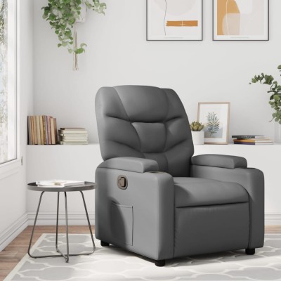 Reclining chair, gray,...