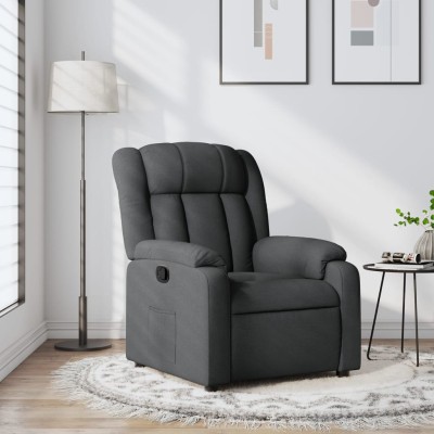 Reclining chair, dark gray,...