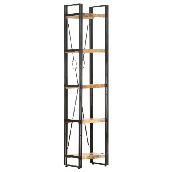 Bookcase, 5 levels, 40x30x180cm, solid mango wood