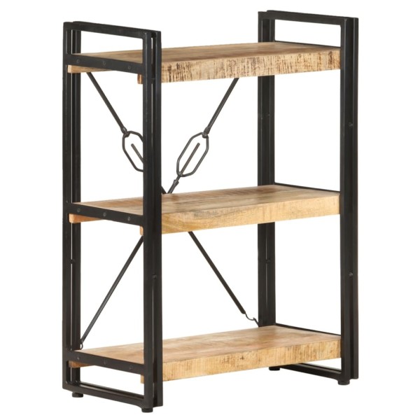Bookcase, 3 levels, 60x30x80cm, solid mango wood