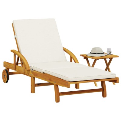 Sun lounger with mattress...