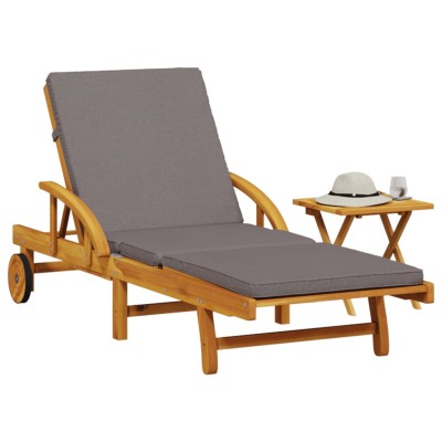 Sun lounger with mattress...