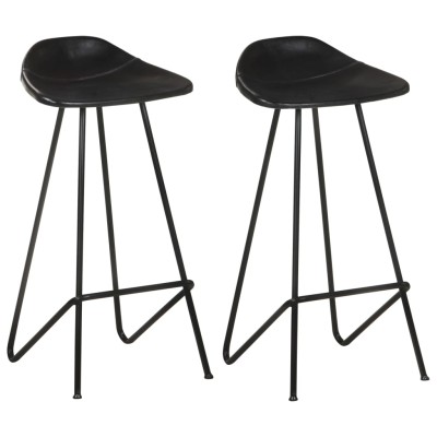 Bar stools, 2 pcs., black,...