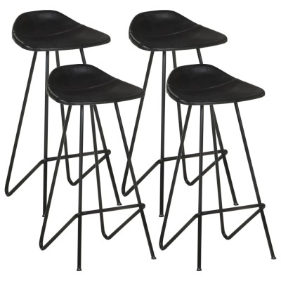 Bar stools, 4 pcs., black,...