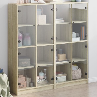 Bookcase with doors, oak,...