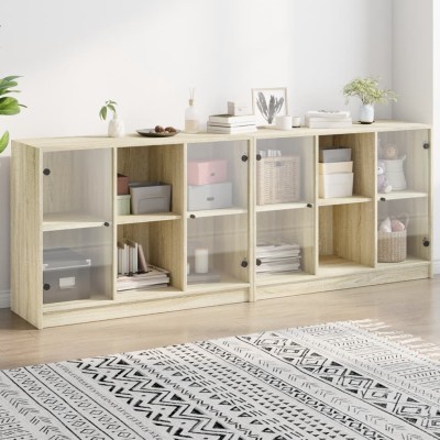 Bookcase with doors, oak,...