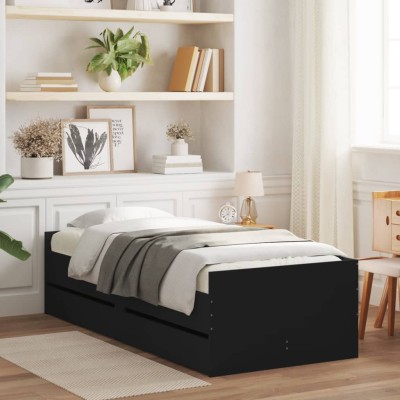 Bed frame with drawers,...