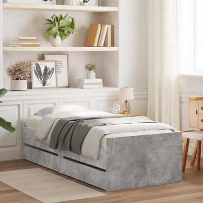 Bed frame with drawers,...