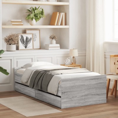 Bed frame with drawers,...
