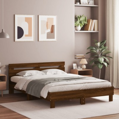 Bed frame with headboard,...