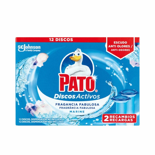 Toilet air freshener Pato Discos Activos Vaihto-osa Laivasto 2 osaa Desinfioiva