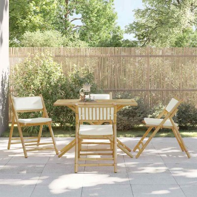 Bistro chairs with cream...