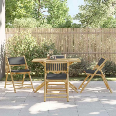 Bistro chairs with dark...