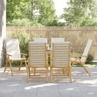 Garden chairs with cream...