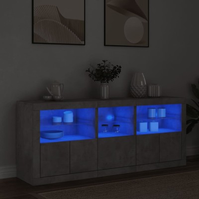 Side cabinet with LED...