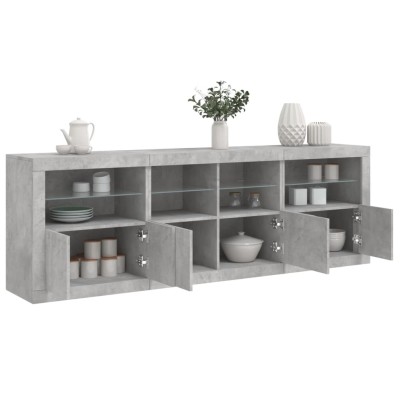 Side cabinet with LED...