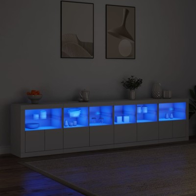 Side cabinet with LED...