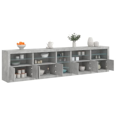 Side cabinet with LED...