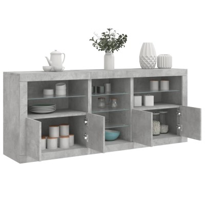 Side cabinet with LED...