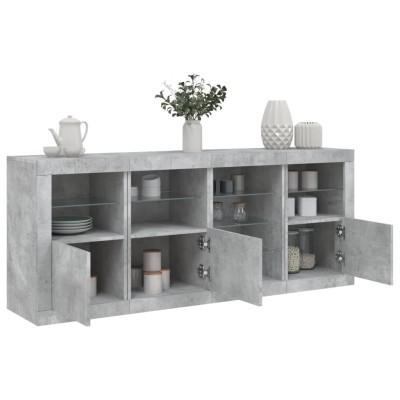 Side cabinet with LED...