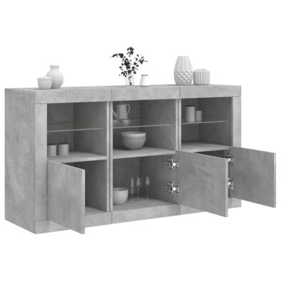 Side cabinet with LED...