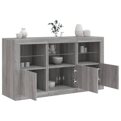 Side cabinet with LED...