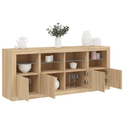 Side cabinet with LED...