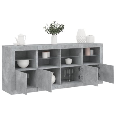 Side cabinet with LED...