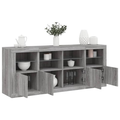 Side cabinet with LED...