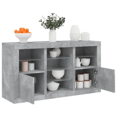 Side cabinet with LED...