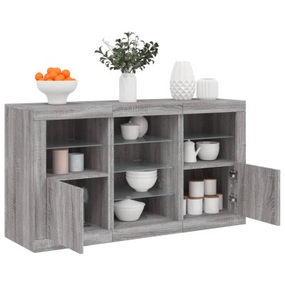 Side cabinet with LED...