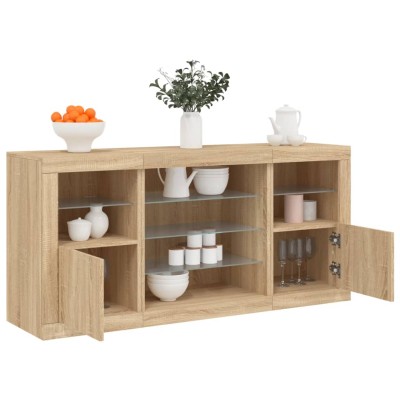 Side cabinet with LED...
