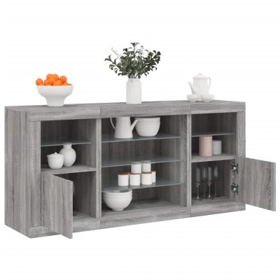 Side cabinet with LED...