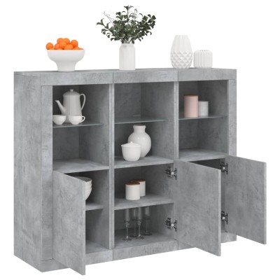 Side cabinets with LED, 3...